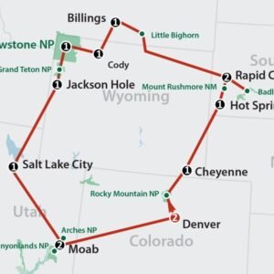 Flydrive Cowboys and Historic Trails (15 dagen)