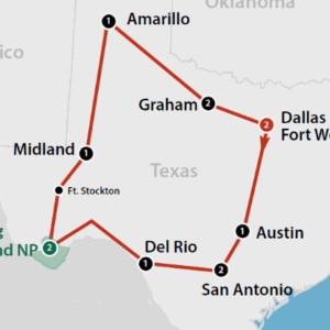 Flydrive Lone Star Roundup (14 dagen)