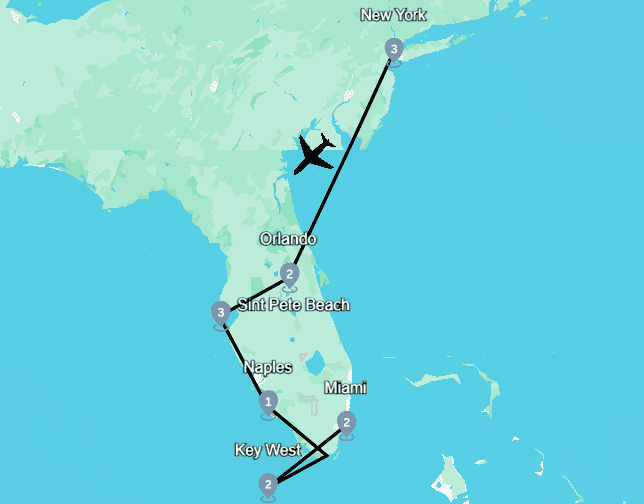 Flydrive New York & Florida (15 dagen) 1 Flydrive New York & Florida (15 dagen)