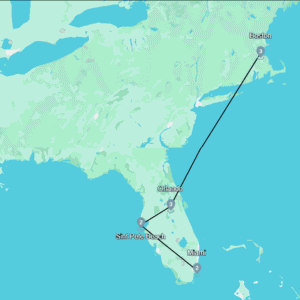 Flydrive Boston & Florida (12 dagen)