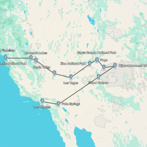 Flydrive In stijl door het westen van Amerika (23 dagen)